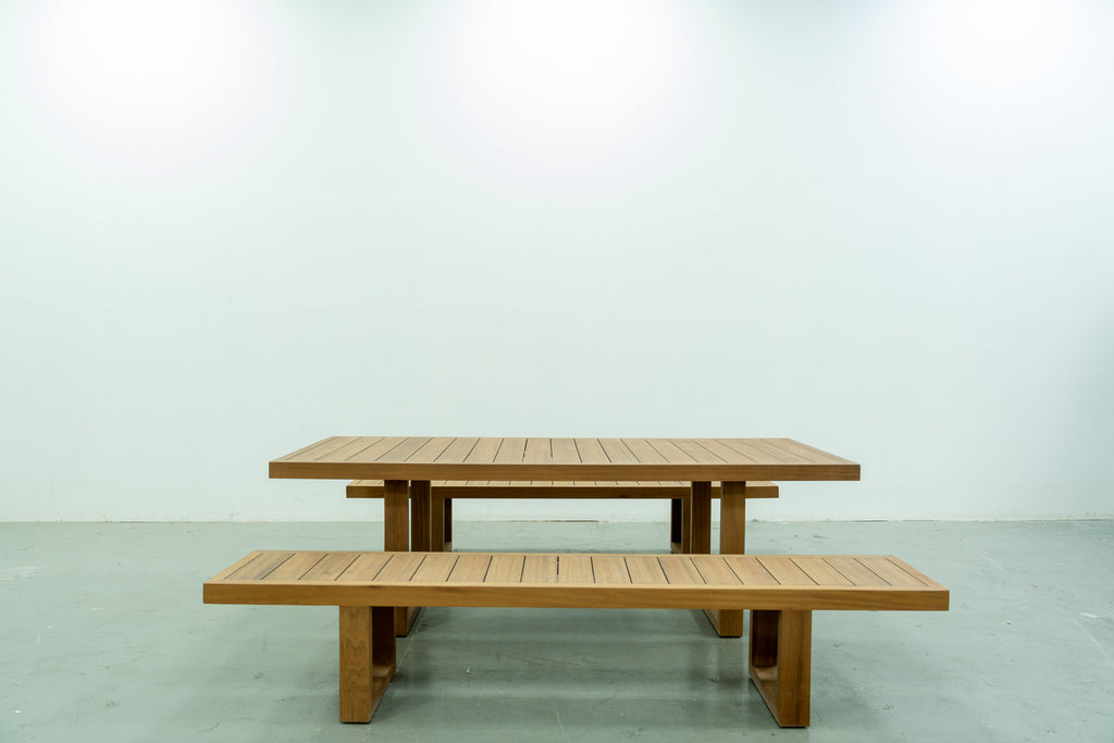 Coastal Teak Outdoor Bench