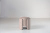 Column Upholstered Stool Front View 1