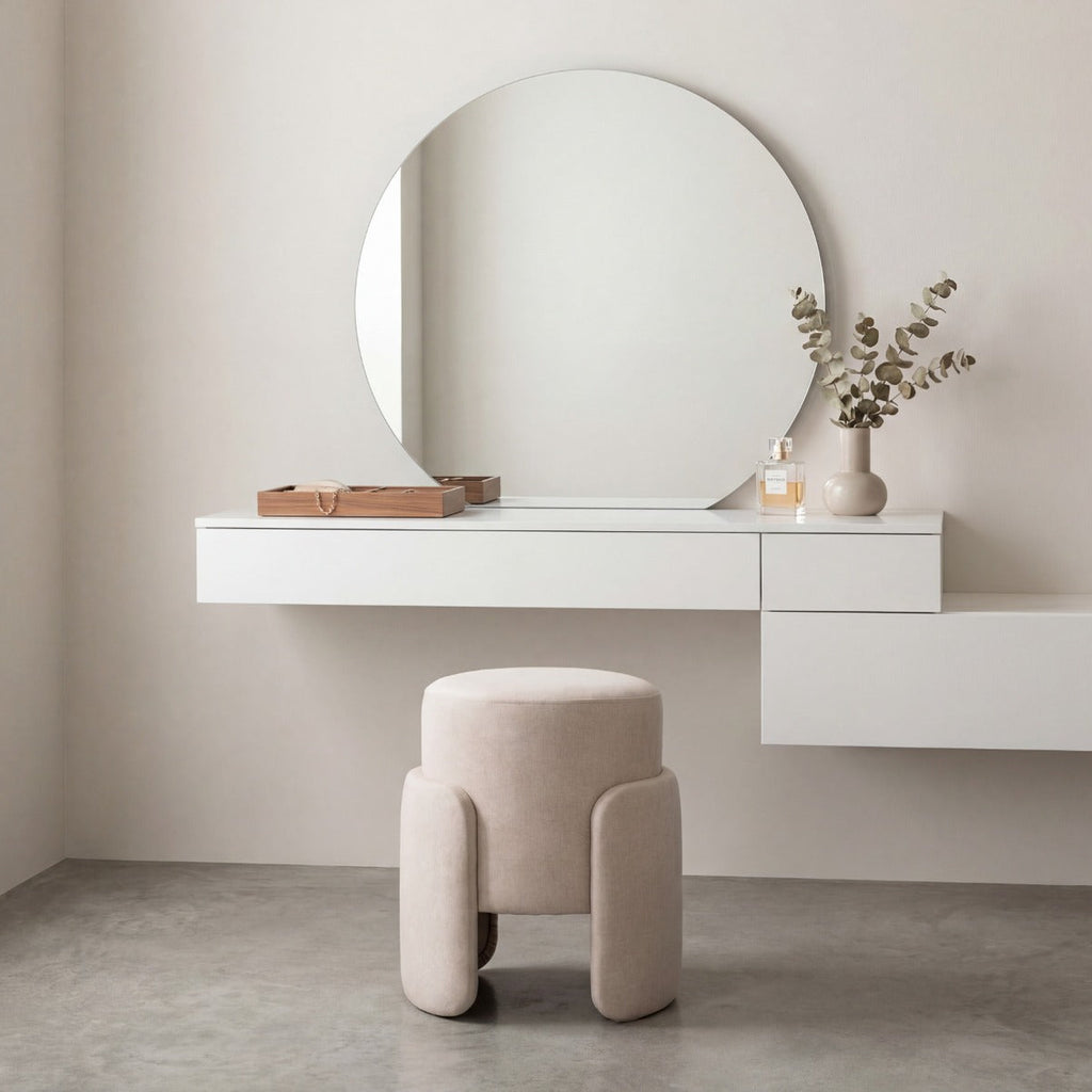 Column Upholstered Stool II Indoor View 1