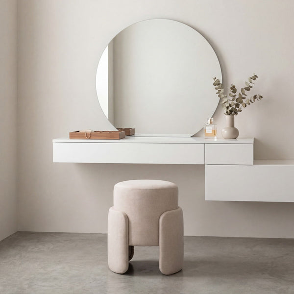 Column Upholstered Stool II Indoor View 1