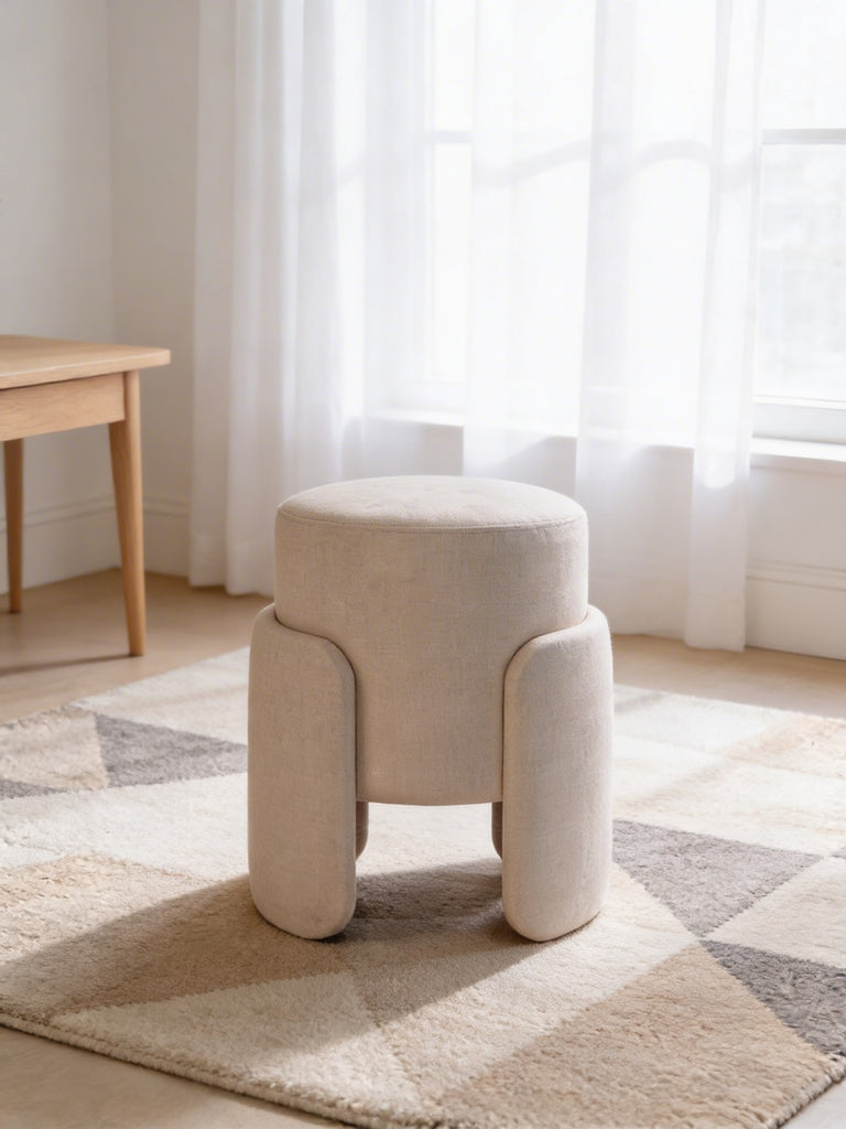 Column Upholstered Stool II Indoor View 2