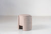 Column Upholstered Stool Perspective View 1
