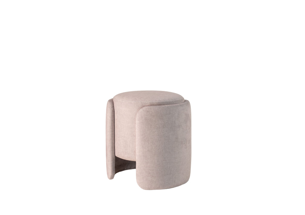 Column Upholstered Stool Perspective View 3