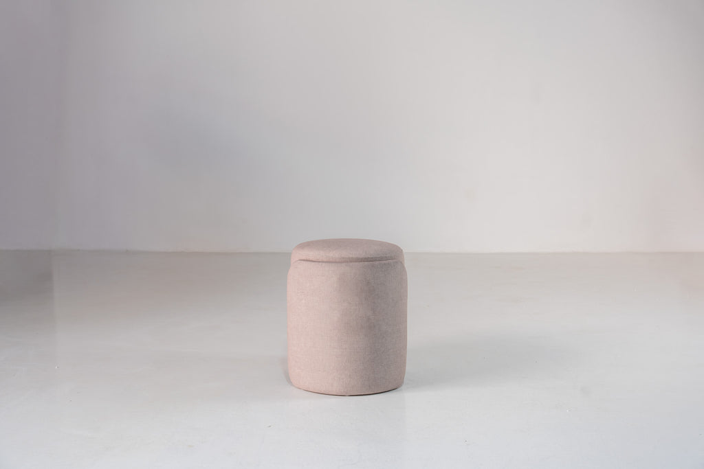 Column Upholstered Stool Side View 1