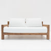Contemporary Teak 2 Seater Sofa