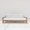 Contemporary Teak 3 Seater Sofa