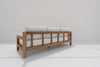 Contemporary Teak 3 Seater Sofa Back view