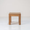 Contemporary Teak Side Table Front Perspective View 2