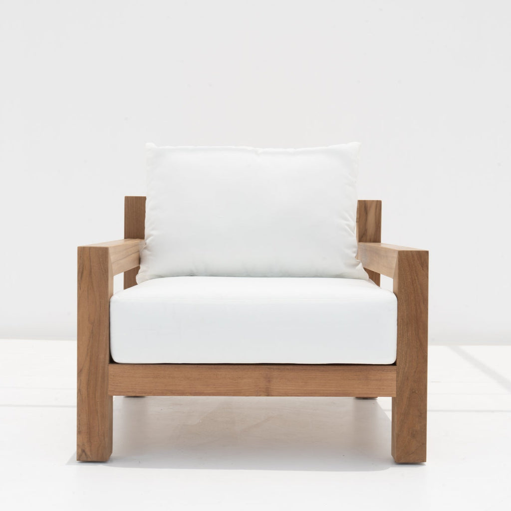 Contemporary Teak Single Seater Sofa