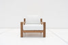 Contemporary Teak Single Seater Sofa Front view