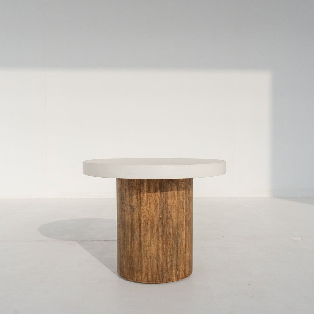 Costa Microcement Side Table Perspective View 3