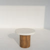 Costa Microcement Side Table Perspective View 5