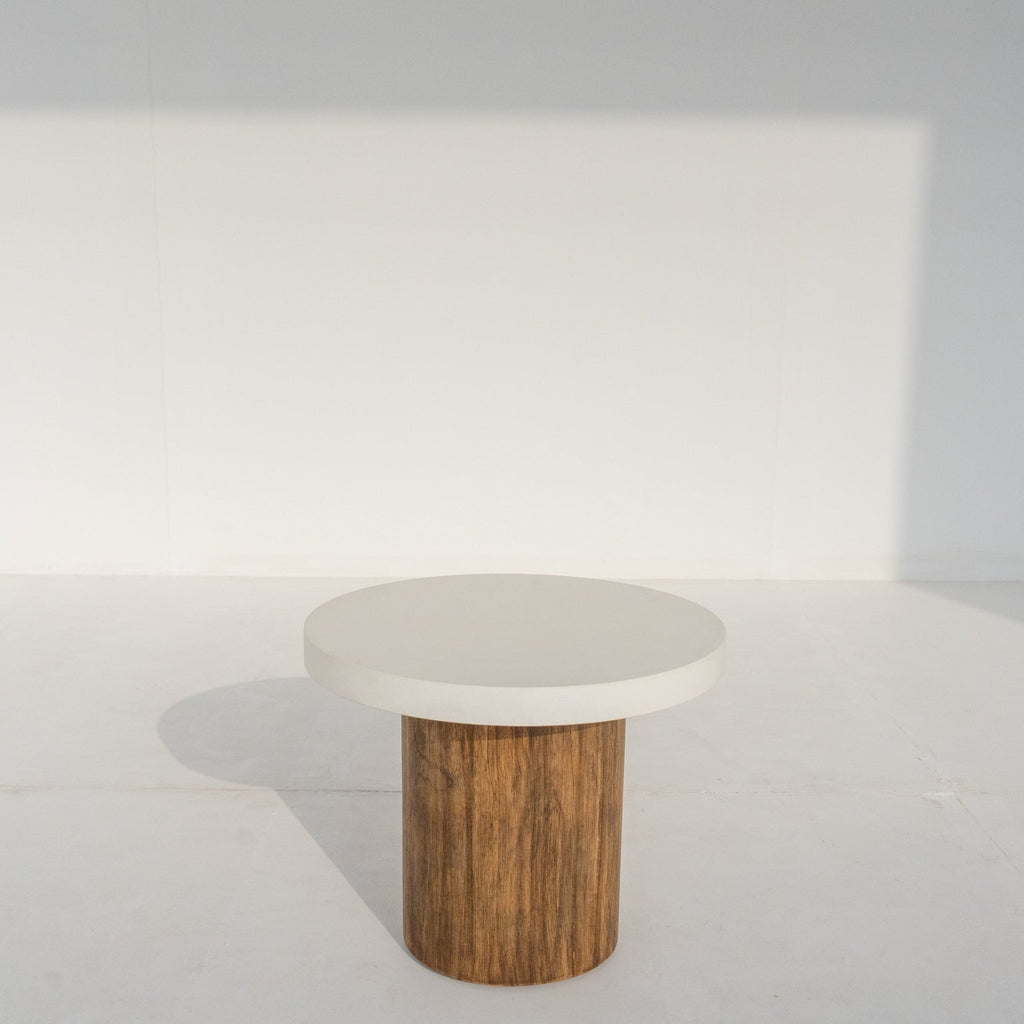 Costa Microcement Side Table Perspective View 5