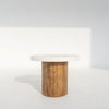 Costa Microcement Side Table Perspective View 7