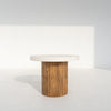 Costa Microcement Side Table Perspective View 8