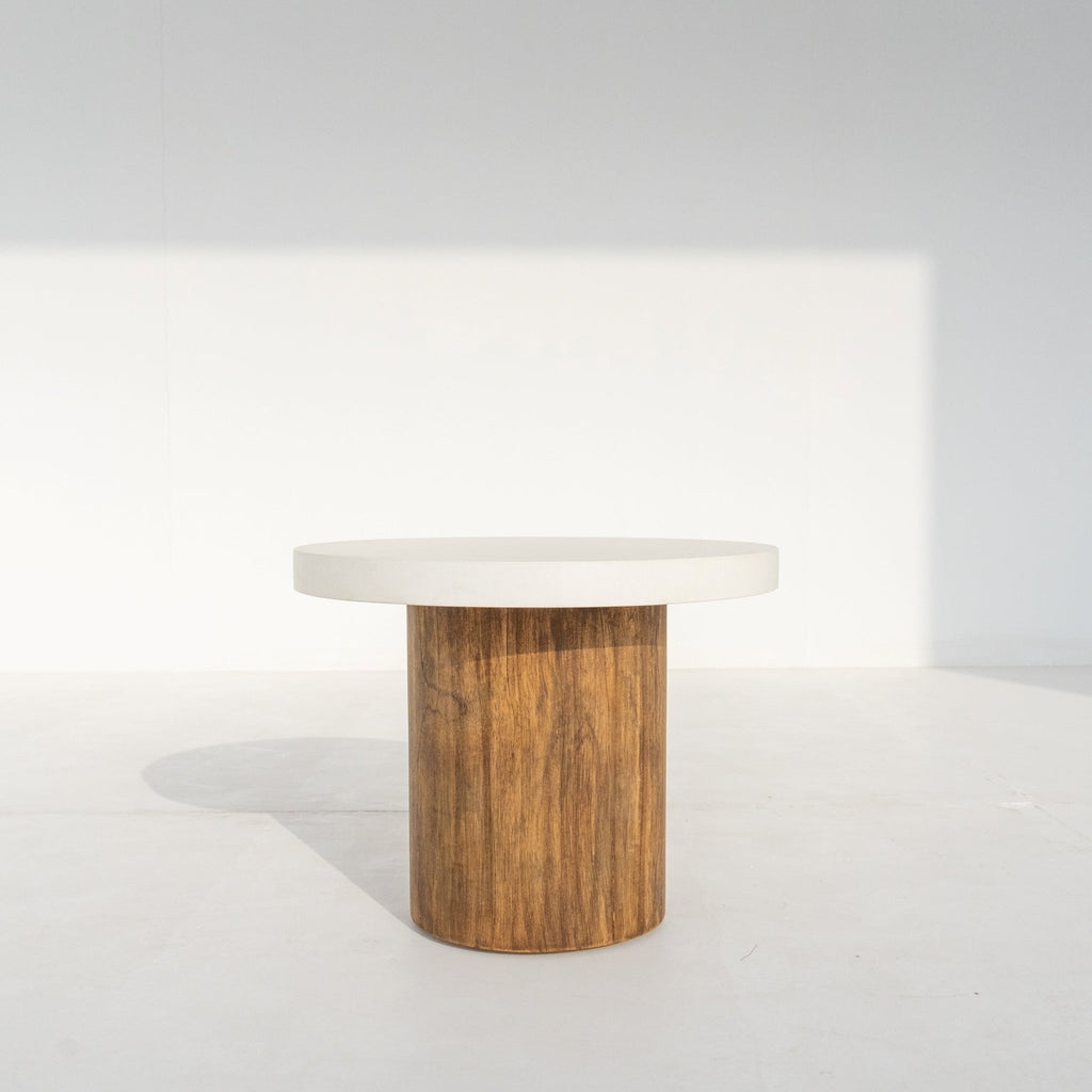 Costa Microcement Side Table Perspective View 8