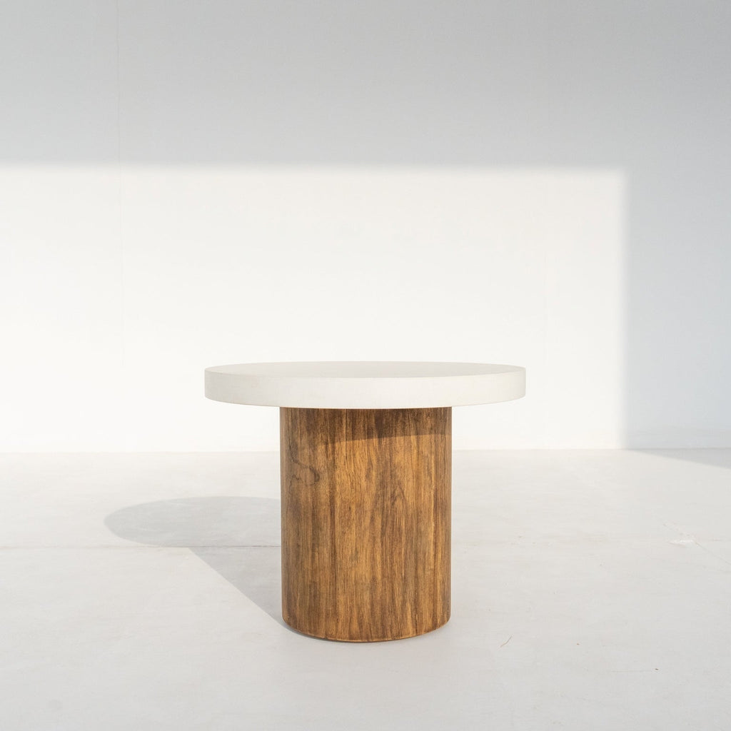 Costa Microcement Side Table Perspective View 9