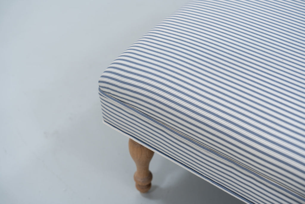 Cotswold Ticking Stripe Ottoman Detailed Fabric Texture View 2