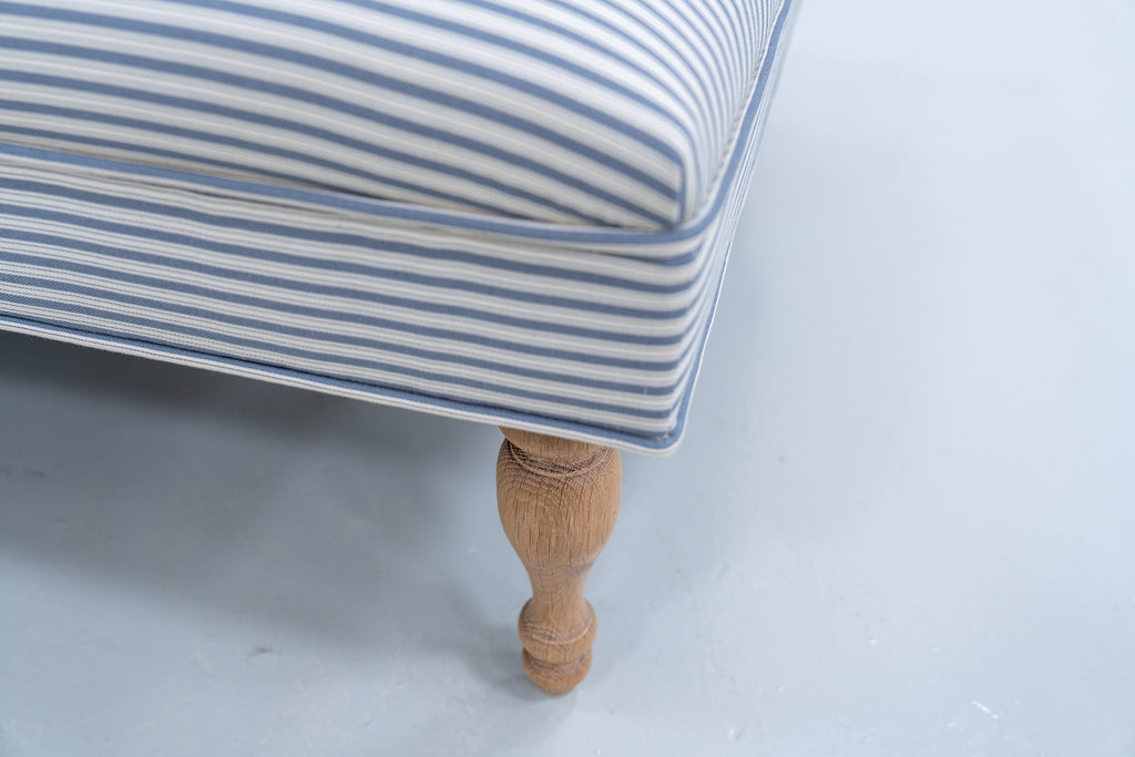 Cotswold Ticking Stripe Ottoman Detailed Fabric Texture View 5