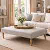 Cotswold Ticking Stripe Ottoman Indoor View 1