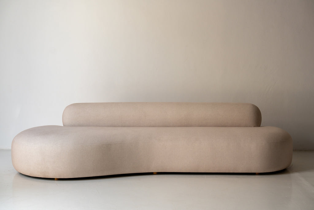 Crescent Sofa Front Perspective View 8