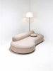 Crescent Sofa Perspective w/ Lamp View 1