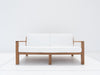 Crete Teak 2 Seater Sofa Front view