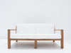 Crete Teak 2 Seater Sofa Front view