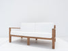 Crete Teak 2 Seater Sofa Side view