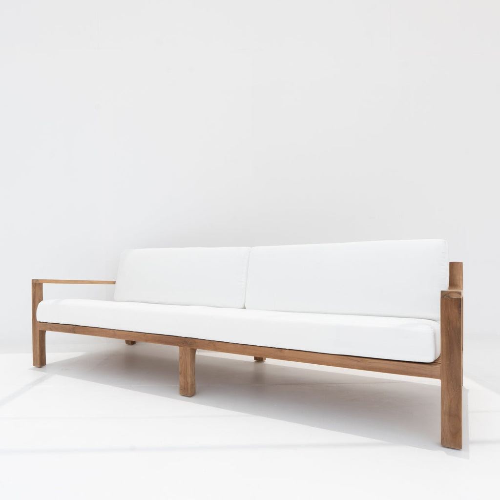 Crete Teak 3 Seater Sofa