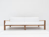 Crete Teak 3 Seater Sofa Front view