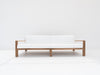 Crete Teak 3 Seater Sofa Front view