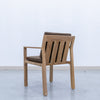 Crete Teak Dining Arm Chair Back view