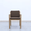 Crete Teak Dining Arm Chair Front view
