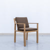 Crete Teak Dining Arm Chair Side view