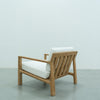 Crete Teak Lounge Chair Back view
