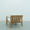 Crete Teak Lounge Chair Back view
