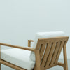 Crete Teak Lounge Chair Back view