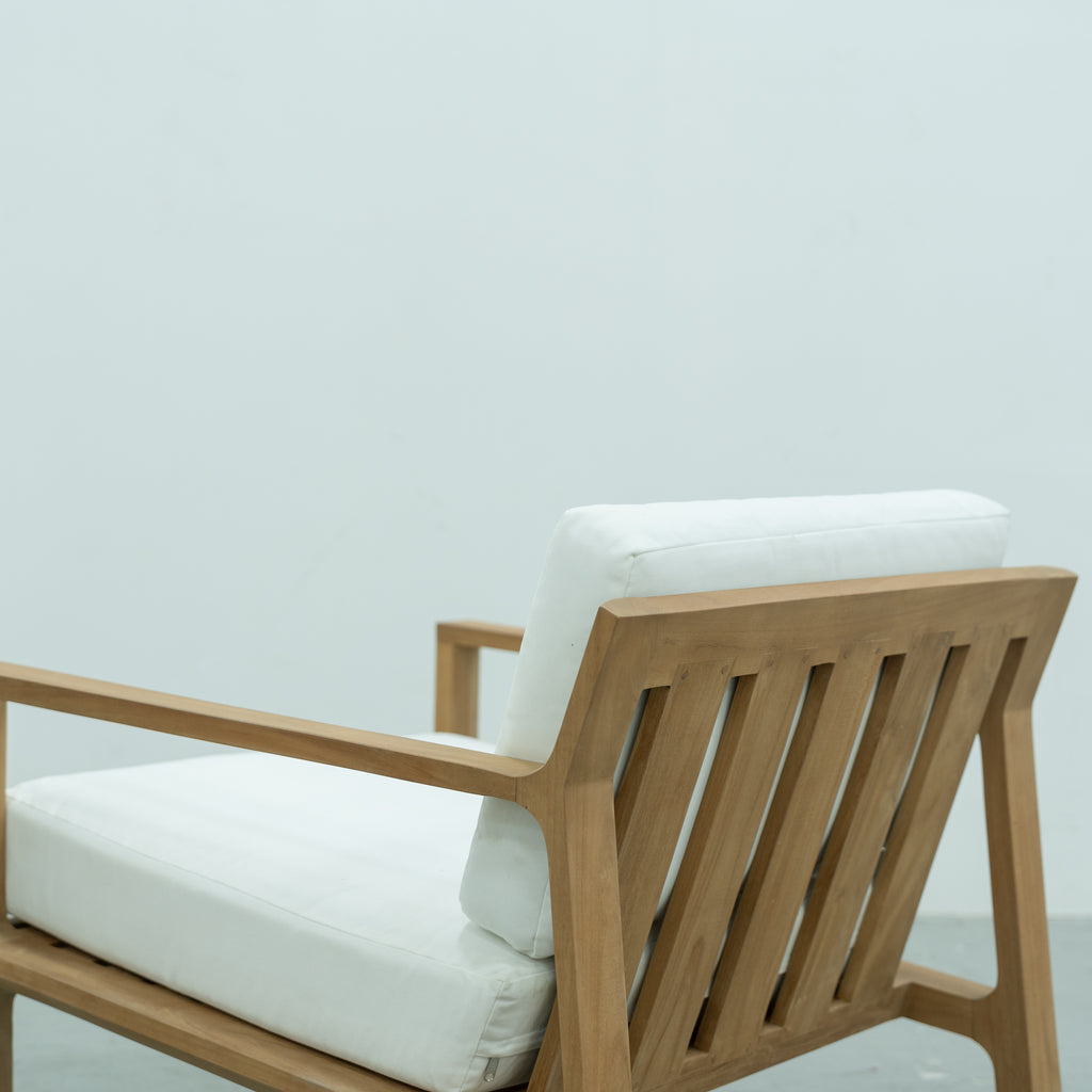 Crete Teak Lounge Chair Back view
