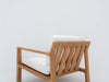 Crete Teak Lounge Chair Back view