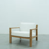 Crete Teak Lounge Chair Side view