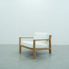 Crete Teak Lounge Chair Side view
