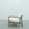 Crete Teak Lounge Chair Side view