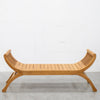 Curved Teak Bench