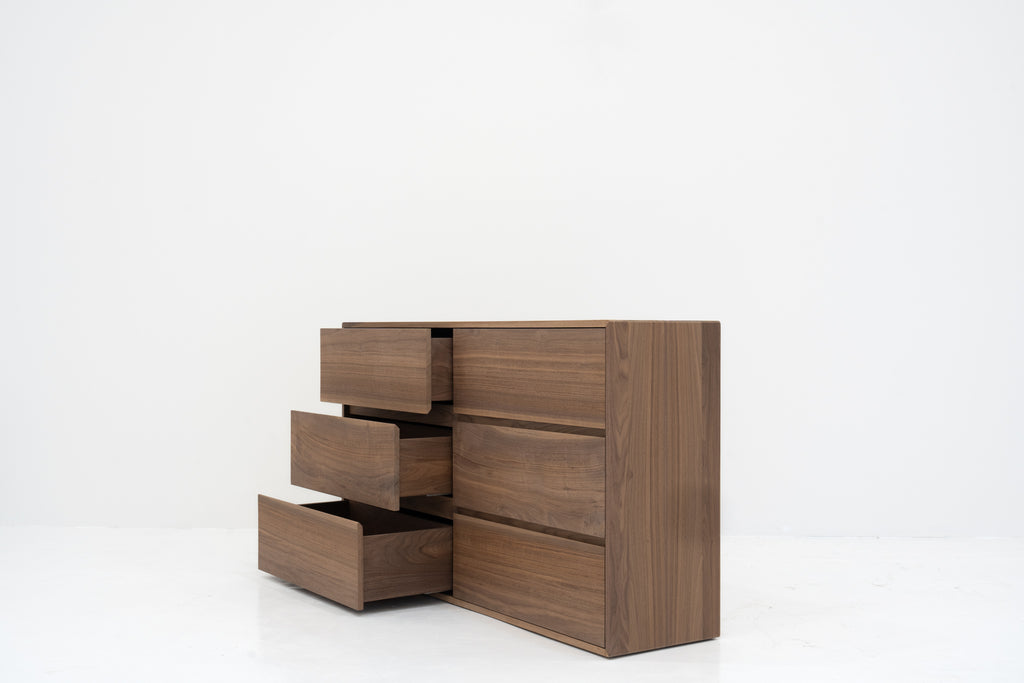 DSC00851-Amber Walnut Chest of Drawers Perspective View 4