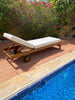 Dallas Teak Sun Lounger Customer Home 2
