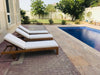 Dallas Teak Sun Lounger Customer Home 6