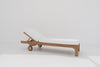 Dallas Teak Sun Lounger Side view