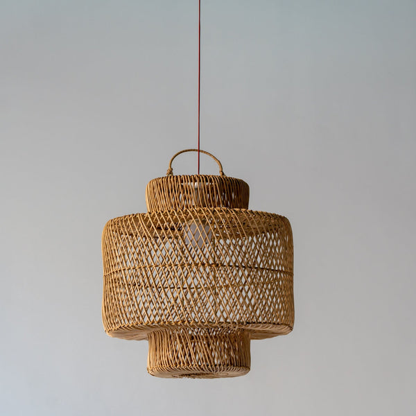 Desert Fringe Rattan Pendant Light Morning View 