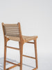 Devon Woven Teak Bar Chair Back View 1